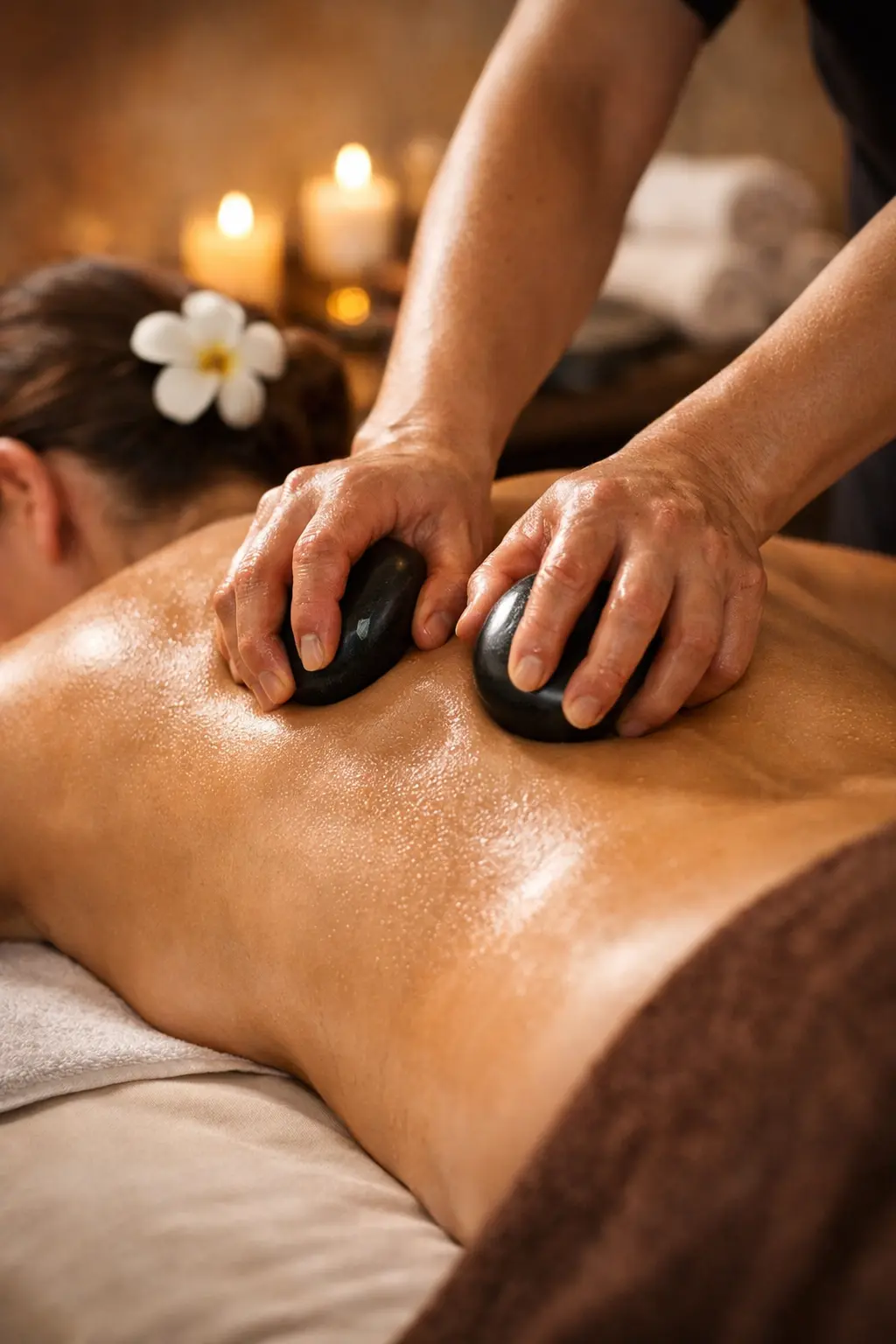 Deep Tissue with Hot Stones Massage